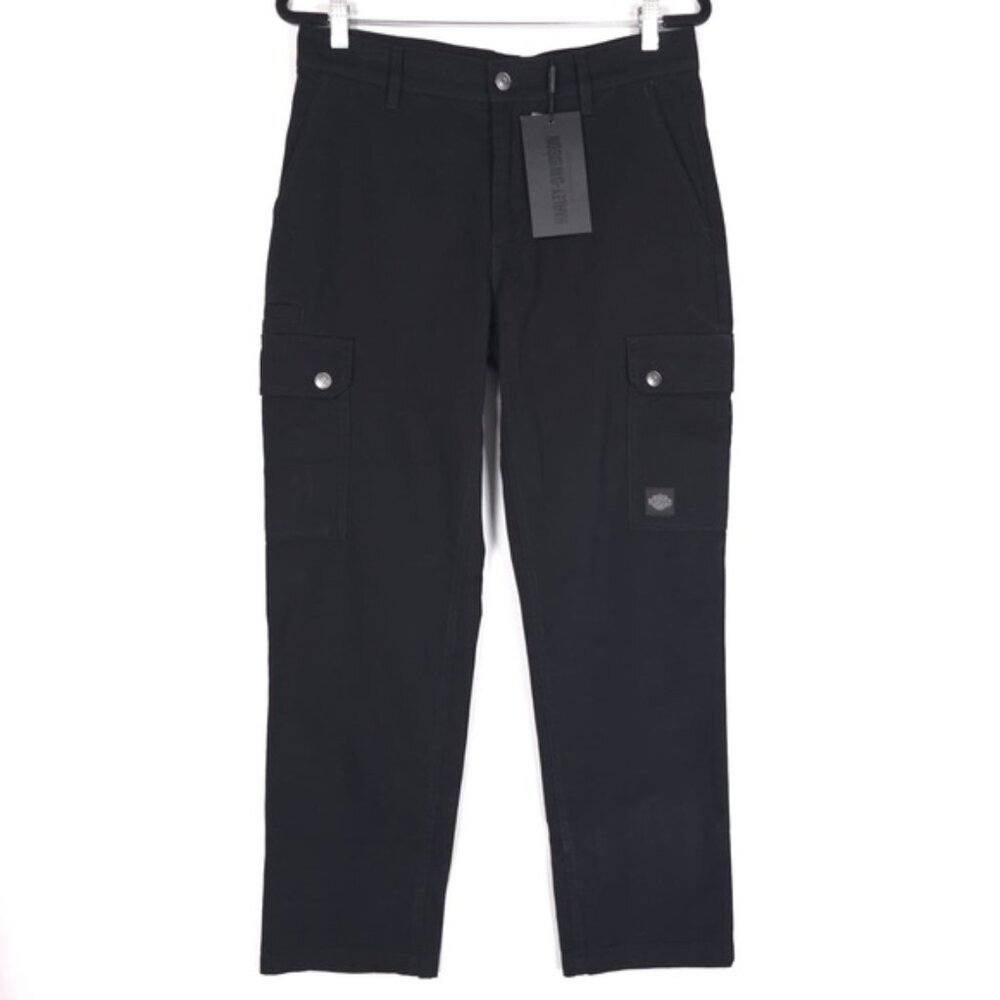 NWT‎ HARLEY-DAVIDSON Men’s Pant Woven Cargo Black 96004-24VM/3230 Size 32x30